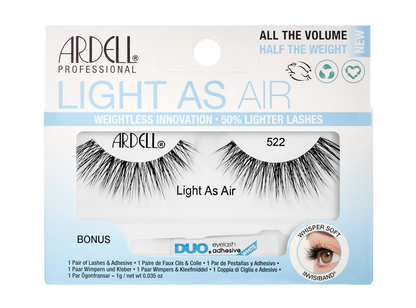 Light As Air WEIGHTLESS INNOVATION . 50% LIGHTER LASHES style 522