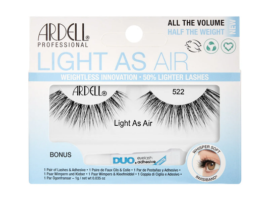 Light As Air WEIGHTLESS INNOVATION . 50% LIGHTER LASHES style 522