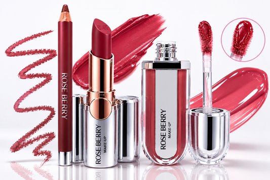 SOFT GLOWY GORGEOUS 3D MAKEUP KIT - Lip Liner - 1.2g , 3d Hydra Xtreme Lip gloss - 6ml and High Shine Gloss Stick - 2.5g - shade 04