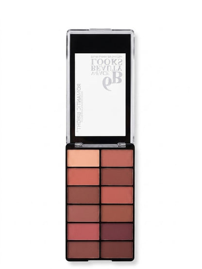 6B V-FACE BEAUTY LOOKS Blush Palette Perfect Tint 12 colors powder - shade B 20g
