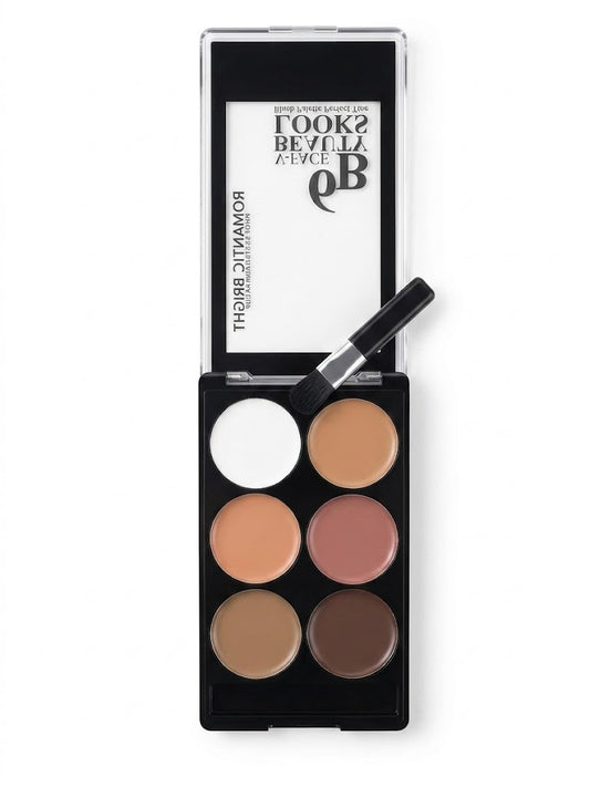 6B V-FACE BEAUTY LOOKS Blush Palette Perfect Tint 6 colors creamy - shade A 16.8g