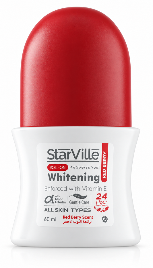 Whitening Antiperspirant Roll-On – Red Berry - 60ml