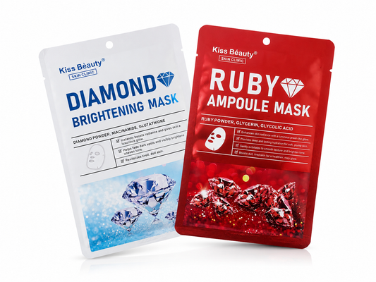 DIAMOND & RUBY - BRIGHTENING,AMPOULE MASK Bundle - 30ml per pcs