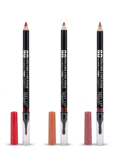 Milai Cosmetic 6D COLORS LIPLINER WATERPROOF 2 IN 1 - 24H shade 2-5-8 - .07g