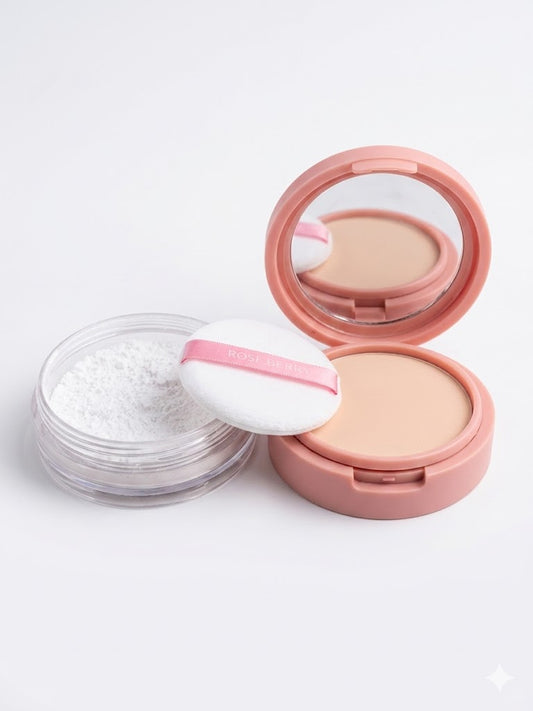 LOOSE POWDER & Compact Powder Suitable for all skin types - 01 TRANSLUCENT With a brush - 14g - 20g