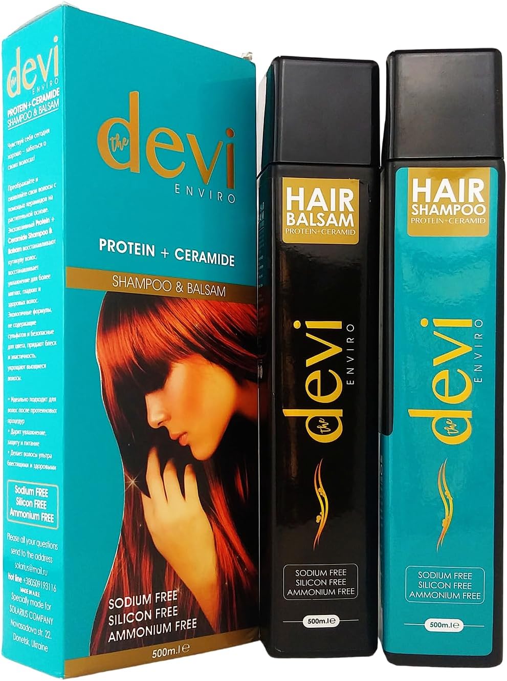PROTEI + CERAMIDE - SHAMPOO & BALSAM SET - 500ml