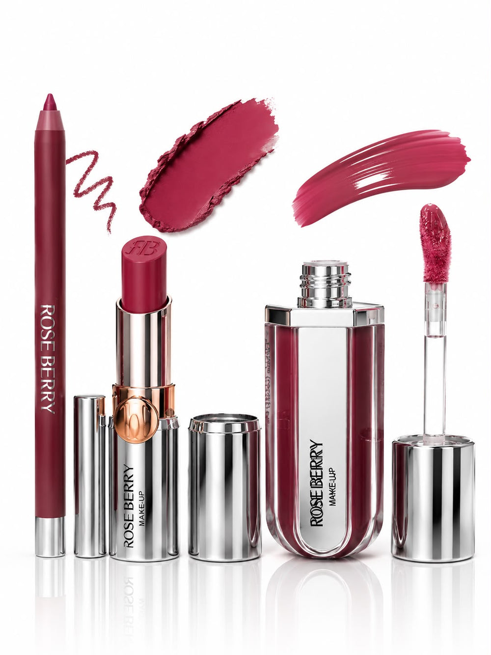 SOFT GLOWY GORGEOUS 3D MAKEUP KIT - Lip Liner - 1.2g , 3d Hydra Xtreme Lip gloss - 6ml and High Shine Gloss Stick - 2.5g - shade 03