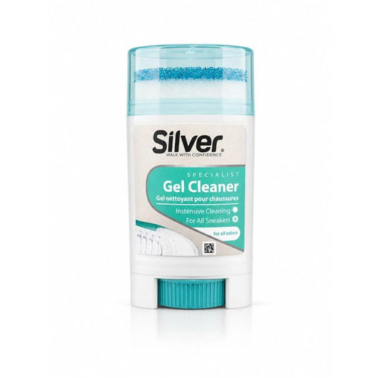 Silver Sneaker Gel Cleaner 50ml with Sponge Applicator – Suitable for All Colors - 50ml