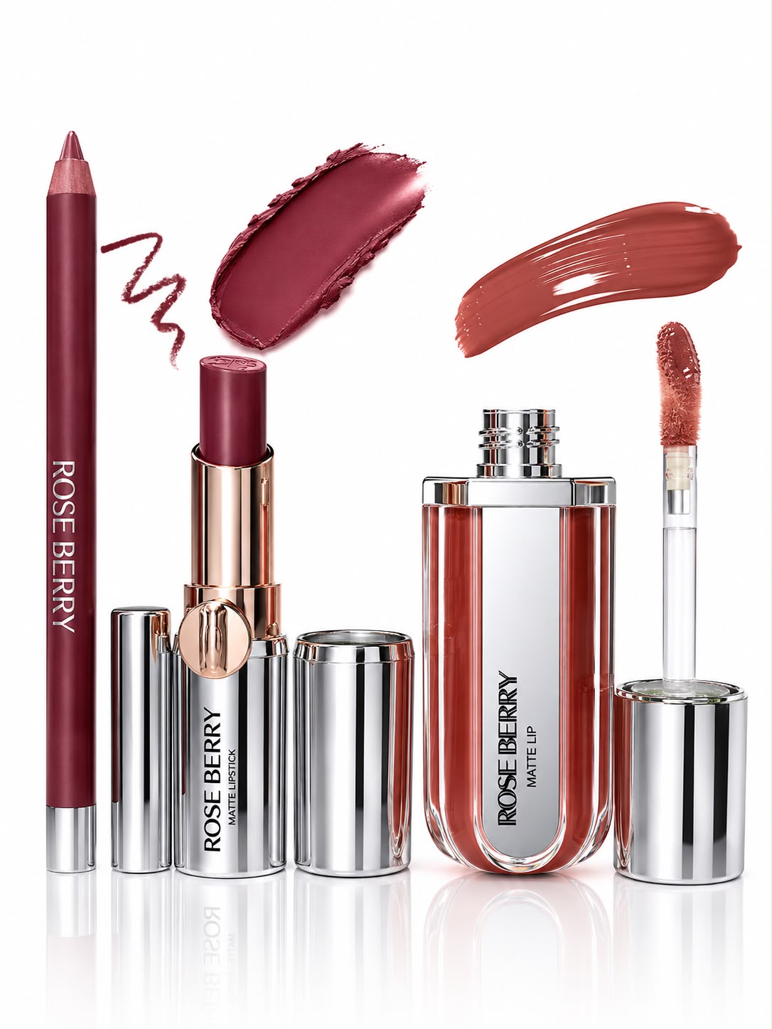 SOFT GLOWY GORGEOUS 3D MAKEUP KIT - Lip Liner - 1.2g , 3d Hydra Xtreme Lip gloss - 6ml and High Shine Gloss Stick - 2.5g - shade 01