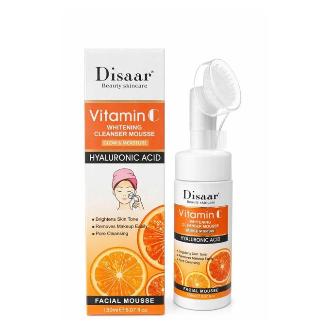 Vitamin C Whitening Cleanser Mousse with Hyaluronic Acid Facial Mousse 150ml