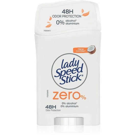 Zero% Antiperspirant Deodorant, Fesh Coconut 40g