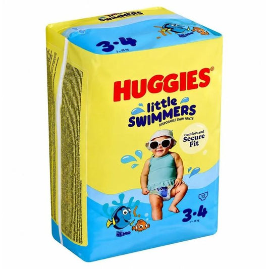 Huggies diapers little SWIMMERS Comfort and Secure Fit Size 3-4 (7-15kg) - 12pcs