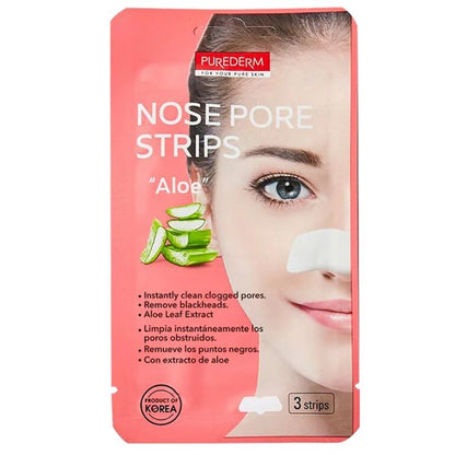 Nose Pore Strips with Aloe Vera Extract – 3 Strips Pack