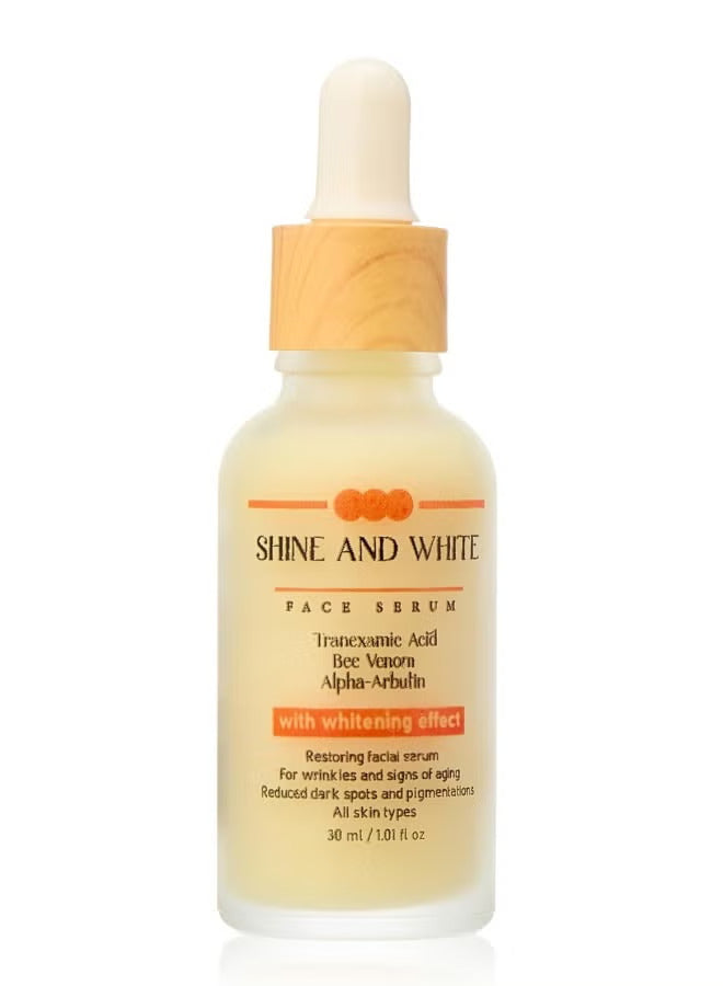 SHINE AND WHITE FACE SERUM Tranexamic Acid - Bee Venom With Whitening Effect 30ml
