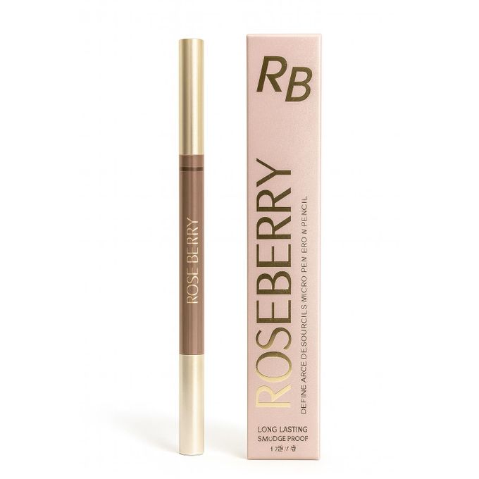 Rose Berry BROWS ON DEMAND 2-IN-1 BROW PENCIL DARK BROWN 1g
