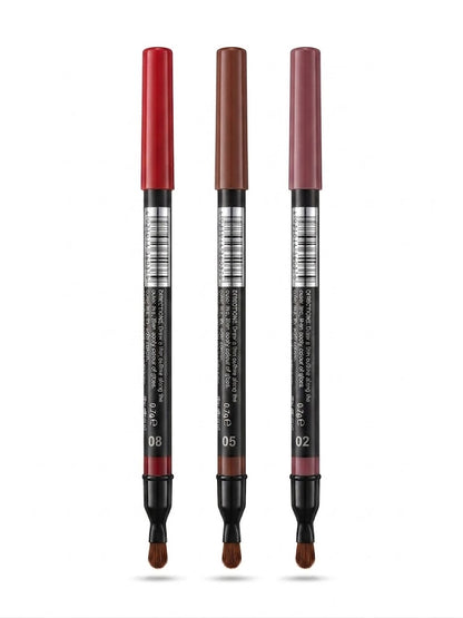 Milai Cosmetic 6D COLORS LIPLINER WATERPROOF 2 IN 1 - 24H shade 2-5-8 - .07g