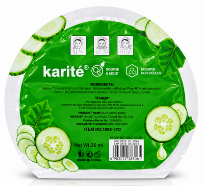 Cucumber Natural Essence Facial Sheet Mask – Moisturizing & Refreshing – 30 ml