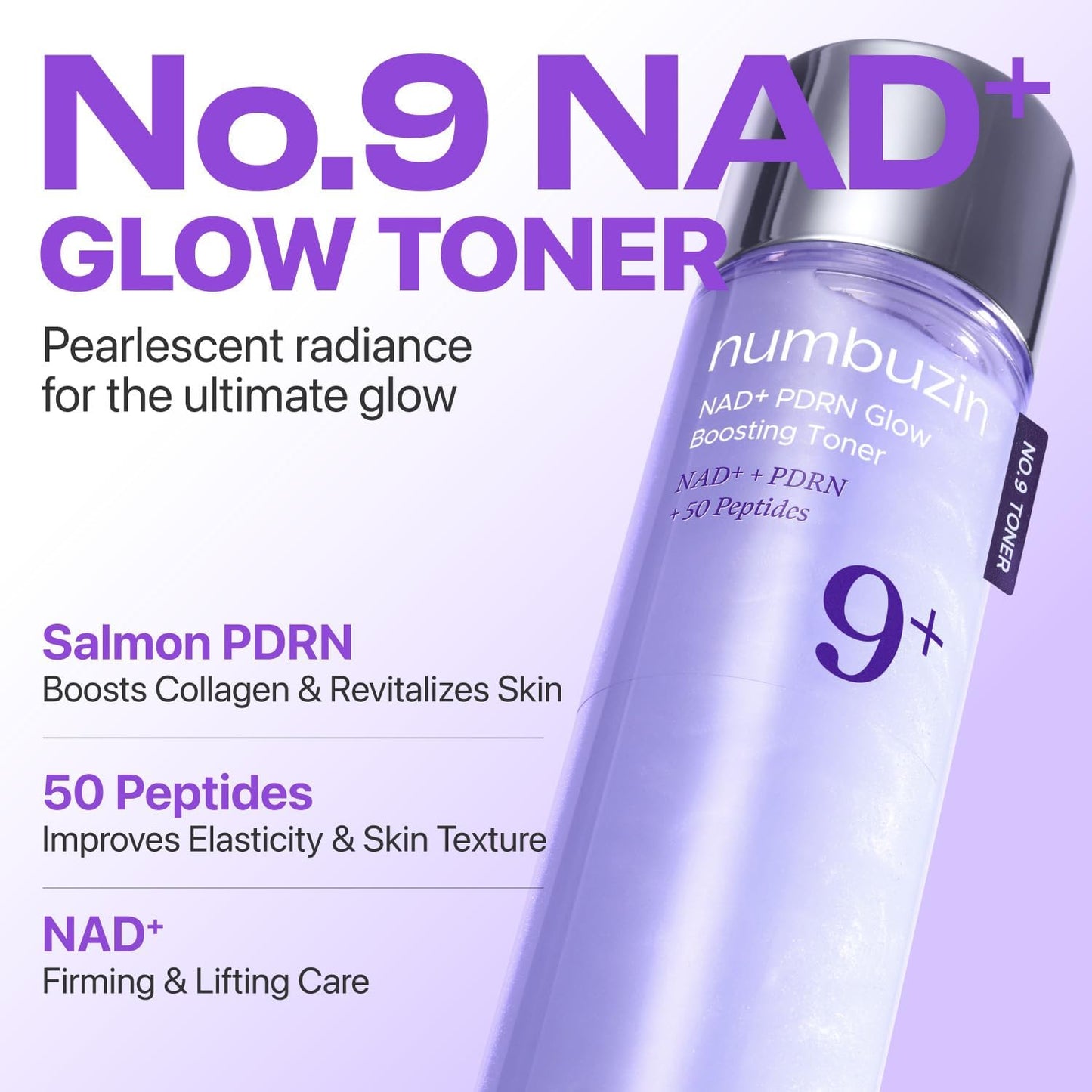 No.9 NAD+ PDRN Glow Boosting Toner 150ml