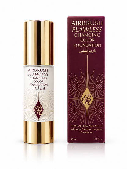 AIRBUSHFLAWLESSCHANGING COLOR FOUNDATION Shade 02 -30ml