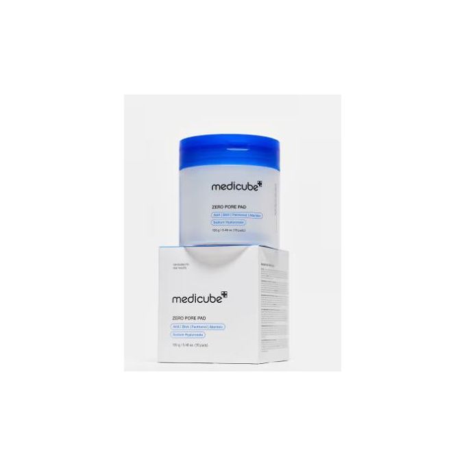 Medicube ZERO PORE PAD - AHA, BHA, Panthenol, Allantoin, Sodium Hyaluronate - 155g - 70 Pads