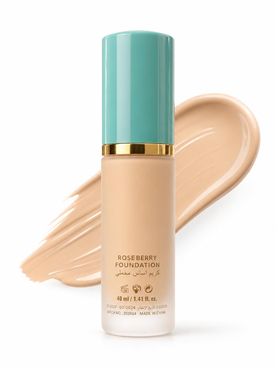 Rose Berry ETERNITE DE BEAUTE 24H WEAR BREATHABLE FOUNDATION shade 01 - 40ml