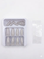 Merrycolor Premium Cat Eye Press-On Nails – 12 Pcs Shimmering Fake Nails Set with Adhesive Tabs - shade 8