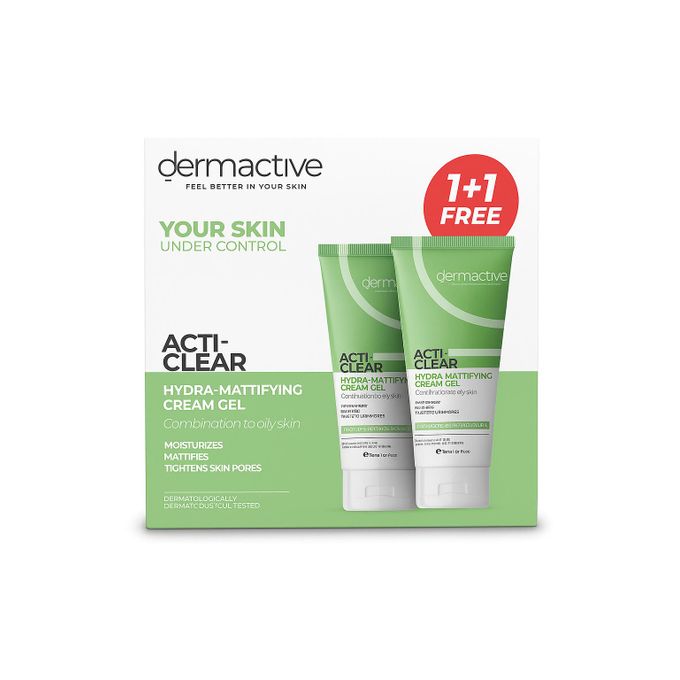 dermactive ACTI-CLEAR Hydra-Mattifying Gel 50ml 1+1 Offer