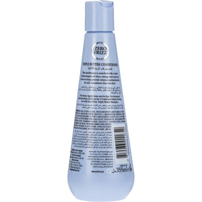 Zero Frizz TRIPLE BUTTER CONDITIONER HYDRATES SMOOTHES 355 ml
