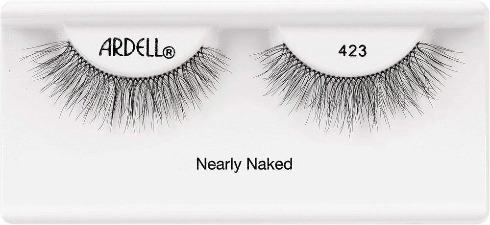 Professional Naked Lashes 423 – Lightweight False Eyelashes with Invisiband – Black – 1 Pair