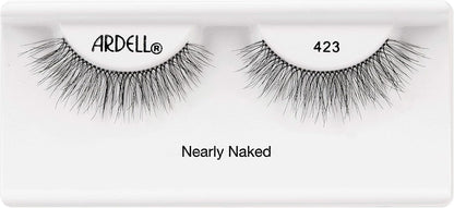 Professional Naked Lashes 423 – Lightweight False Eyelashes with Invisiband – Black – 1 Pair