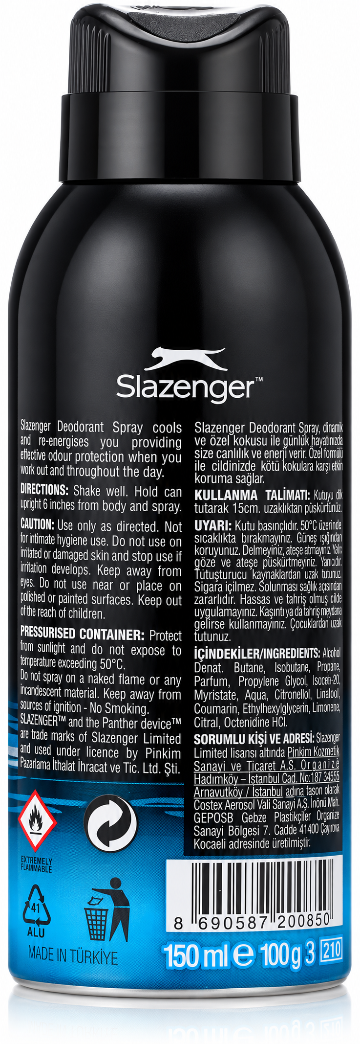 Fit Deodorant Spray for Men Blue - 150ml
