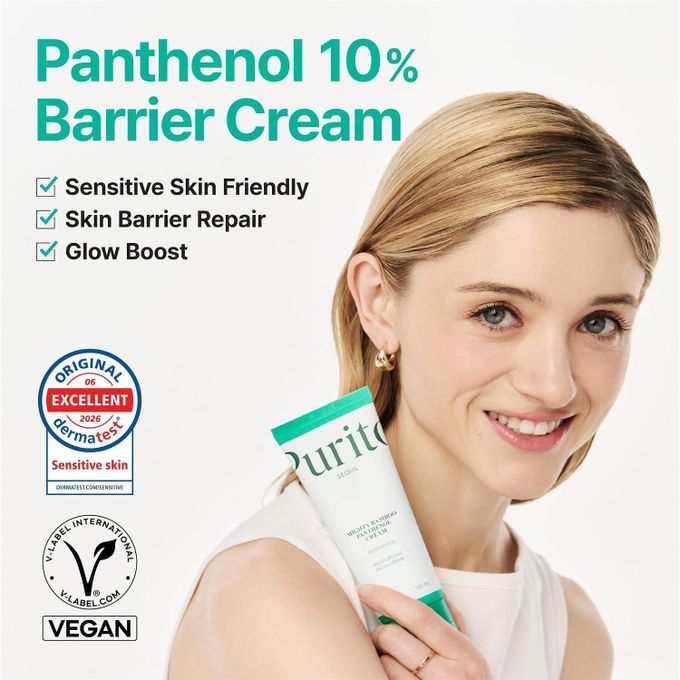 Purito SEOUL Mighty Bamboo Panthenol Cream – 10% Panthenol Moisturizing Facial Cream - 100ml
