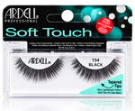 Professional Soft Touch 154 Black False Eyelashes with Adhesive – 1 Pair