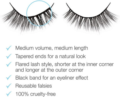Aqua Lashes™ Water-Activated, Adhesive-Free False Eyelashes style 341