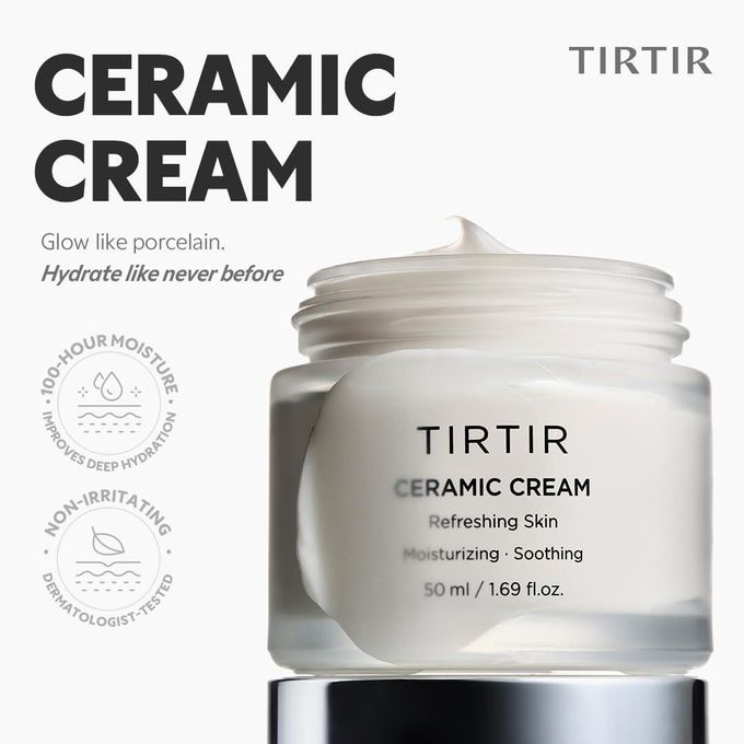 TIRTIR Ceramic Cream Refreshing Skin Moisturizer - 50ml