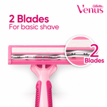 Venus Daisy 2 Women's Disposable Razors, 2 Blades – 5 Pieces