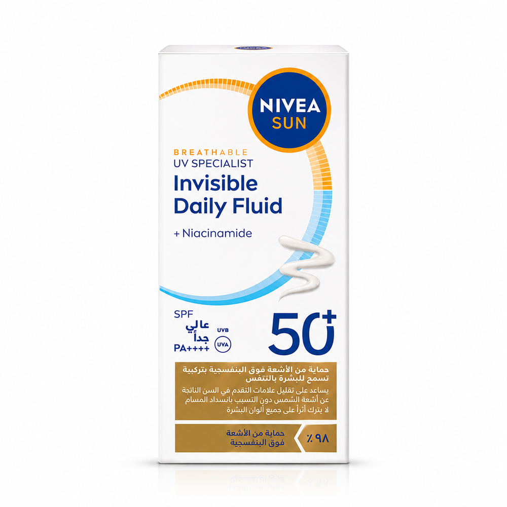 BREATHABLE UV SPECIALIST Invisible Daily Fluid +Niacinamide SPF VERY HIGH PA++++ UVA 50+ 40ml