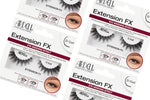 Professional Extension FX D-Curl False Eyelashes – Eye-Widening Effect – Black – 1 Pair