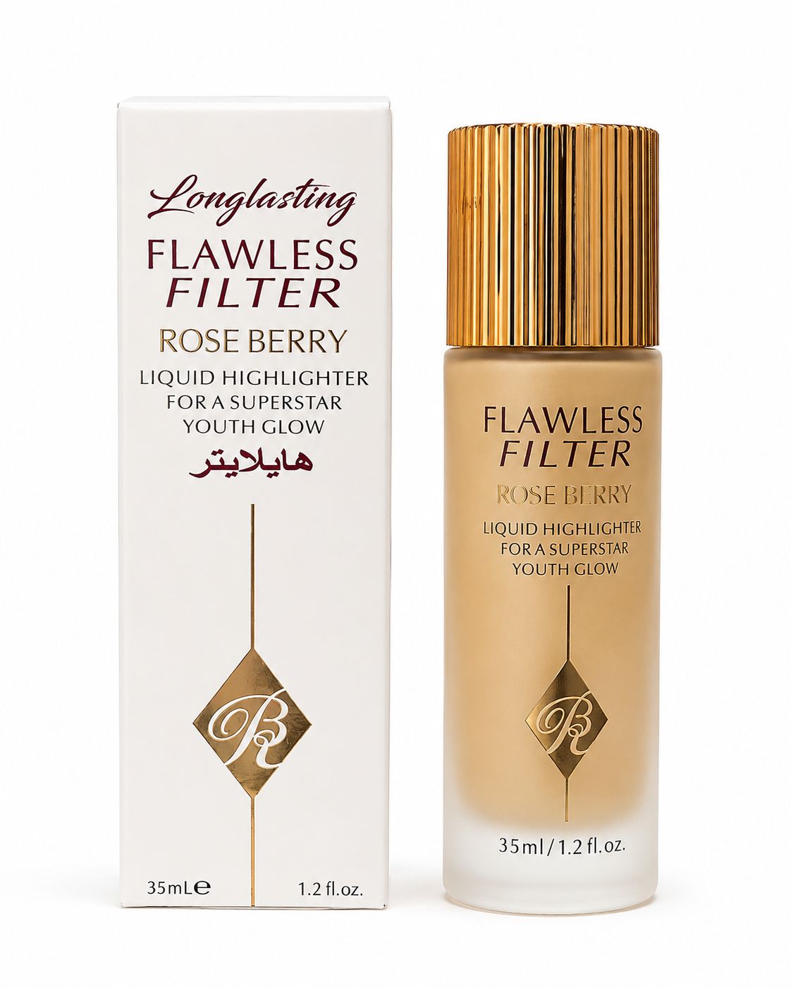 LIQUID HIGHLIGHTER FOR A SUPERSTAR YOUTH GLOW Longlasting FLAWLESS FILTER 03 LIGHT - MEDIUM - 35ml