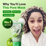 Fully Green Tomato Clay Mask Cleanser – 2-in-1 Vegan Pore Care Face Mask & Cleanser - 120ml