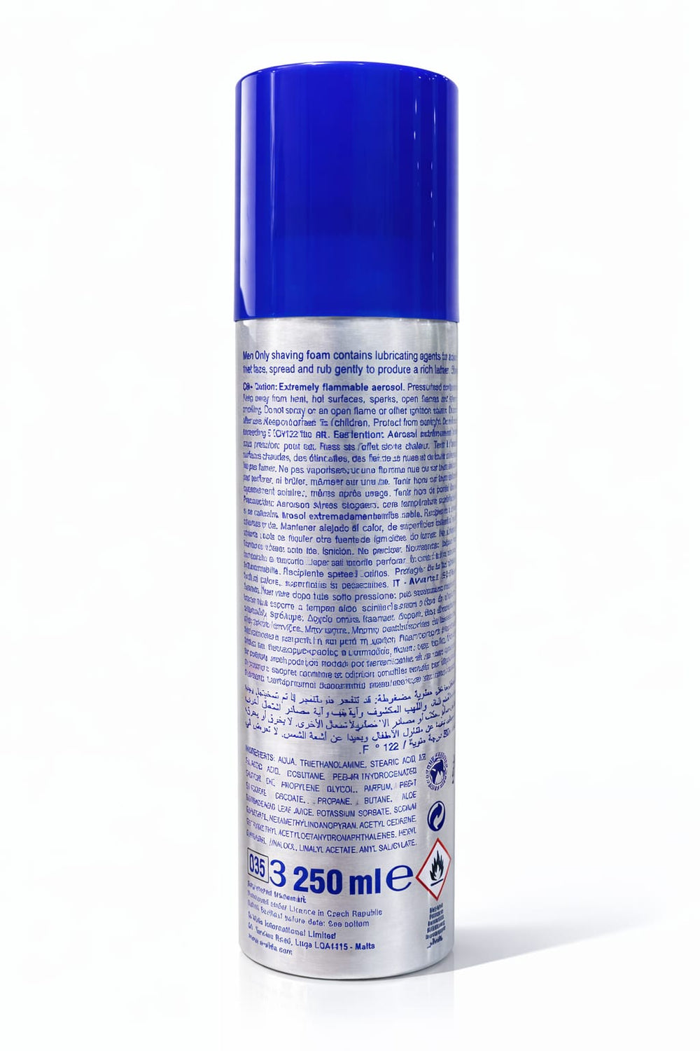 Cool Blue Shaving Foam – Regular 250 ml