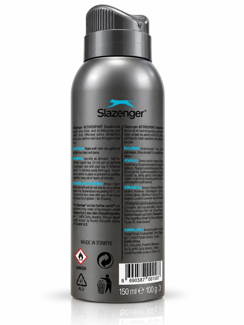 Active Sport Spray Deodorant For Men 150 ml