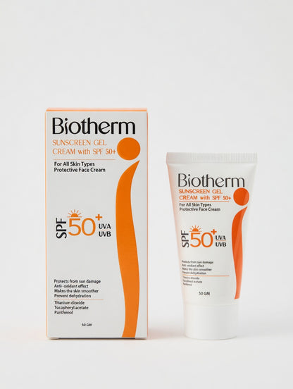 SUNSCREEN GEL CREAM with SPF 50+For All Skin Types Protective Face Cream 50g