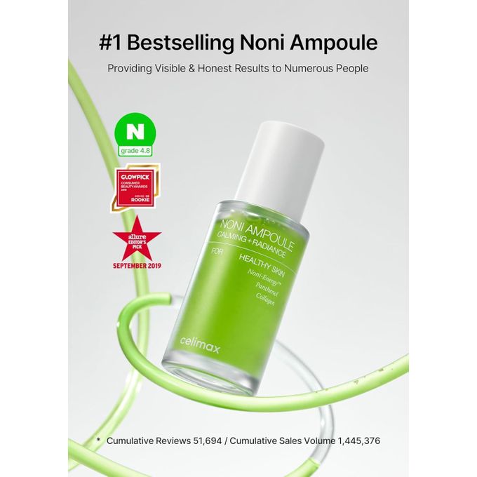 celimax Noni Ampoule Calming + Radiance – Soothing Serum for Healthy Radiant Skin - 30ml