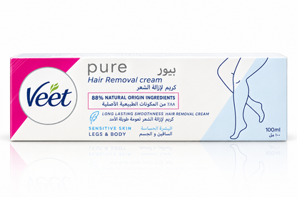 Pure Hair Removal Cream SENSITIVE SKIN 100ml