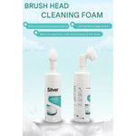 Silver Foaming Shoe Cleaner with Built-in Brush – 150ml