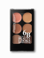 6B V-FACE BEAUTY LOOKS Blush Palette Perfect Tint 6 colors creamy - shade C 16.8g