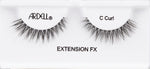 Professional Extension FX C-Curl False Eyelashes – Elongate & Widen – Black – 1 Pair