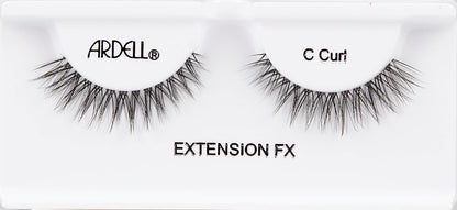 Professional Extension FX C-Curl False Eyelashes – Elongate & Widen – Black – 1 Pair