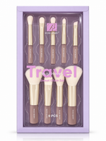 Makeup Brush Set Sweet - Glam Travel Kit - MK3-282B - 9PCS